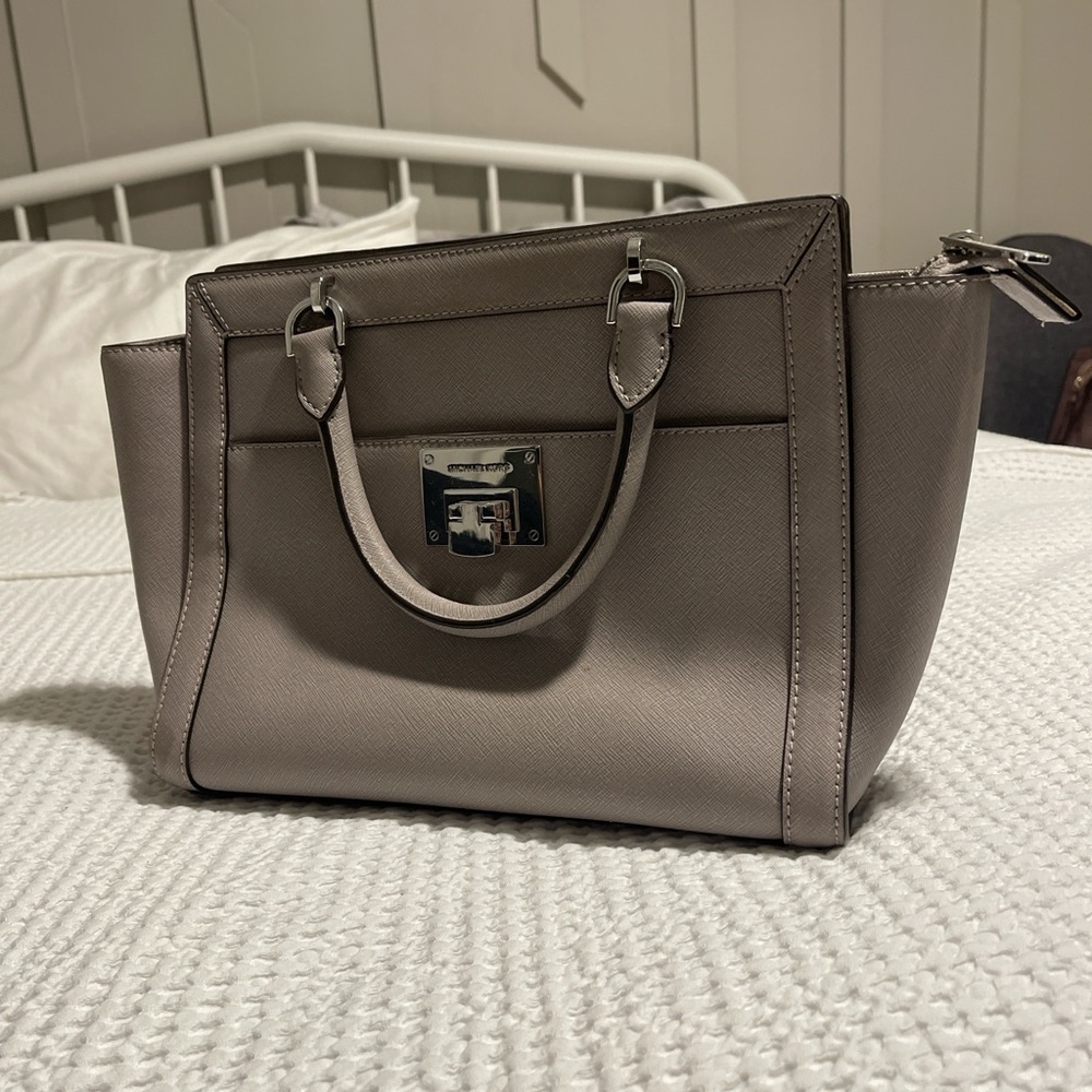 Michael Kors Taupe Satchel